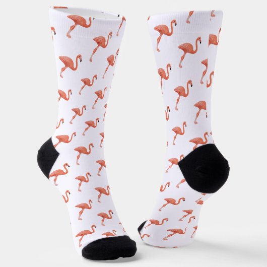 Flamingo Pattern ソックス (傾斜あり)
