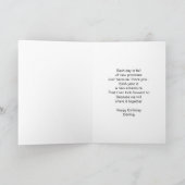 Flamingo Personalised Husband Birthday カード (内部)