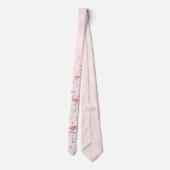 Flamingo Pink tie ネクタイ (裏面)