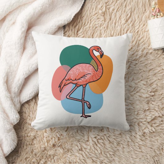 Flamingo Pop クッション (ブランケット)