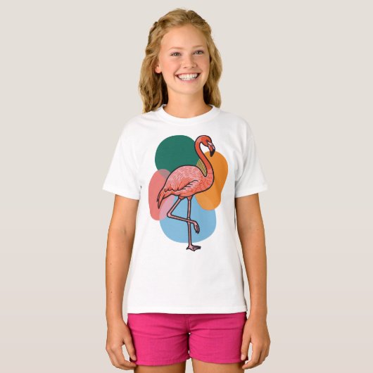 Flamingo Pop Tシャツ (正面フル)