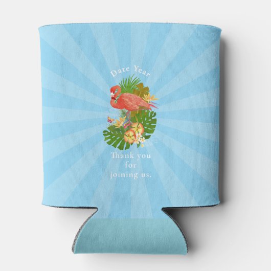 Flamingo Retirement Blue Can Cooler 缶クーラー (裏面)