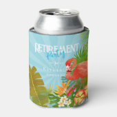 Flamingo Retirement Blue Cooler 缶クーラー (缶正面)