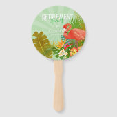 Flamingo Retirement Green  ハンドファン (正面)