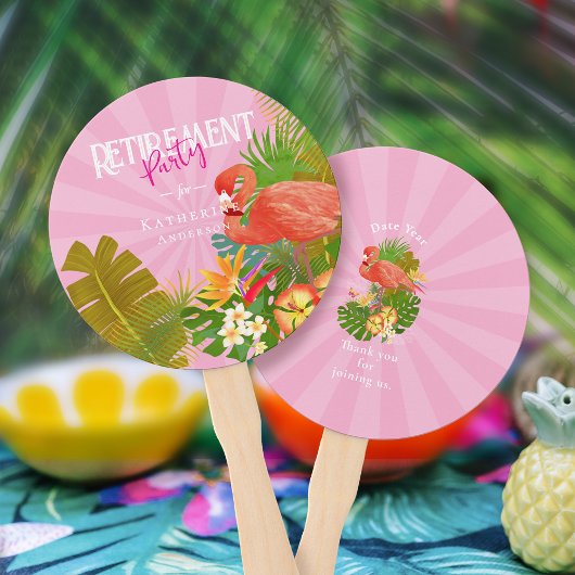 Flamingo Retirement Pink  ハンドファン