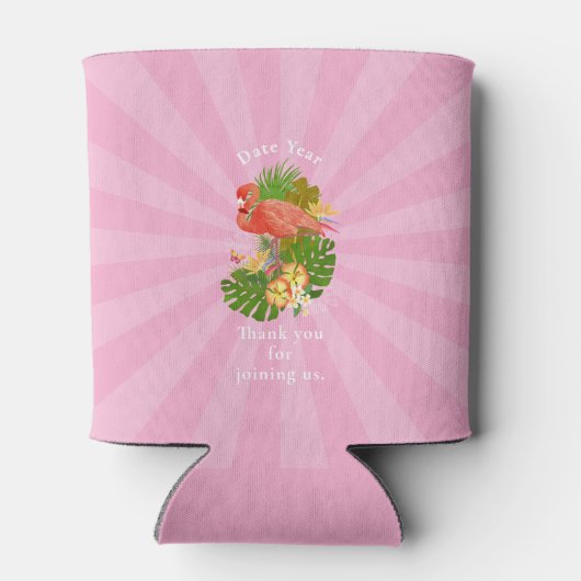 Flamingo Retirement Pink Can Cooler 缶クーラー (裏面)