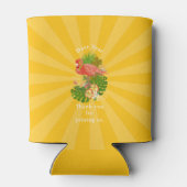 Flamingo Retirement Yellow Orange Can Cooler 缶クーラー (裏面)