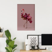 Flamingo Salad Art Print – Surreal Botanical ポスター (ホームオフィス)