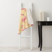 Flamingo seamless pattern background. Pink flaming シェルパブランケット (インサイチュ)