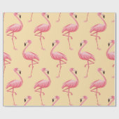 Flamingo seamless pattern background. Pink flaming ラッピングペーパー (フラット)