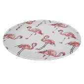 Flamingo Sketch:熱帯ヴィンテージパターン。 カッティングボード (角)