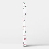 Flamingo Sketch：熱帯ヴィンテージパターン。 Case-Mate iPhoneケース (裏面 / 左)