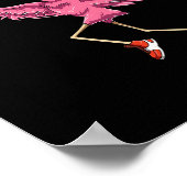 Flamingo Sketll Flamingo Playing Sketll Flamingo  ポスター (角)