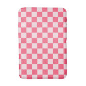 Flamingo sorbet checkerboard pattern バスマット (正面縦)