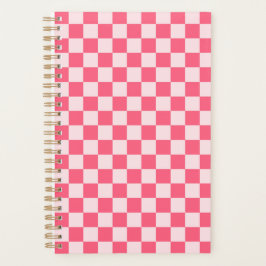 Flamingo sorbet checkerboard pattern プランナー手帳