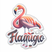 Flamingo Stickers for Everyお祝い シール (正面)