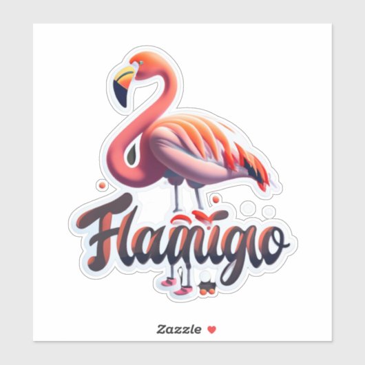 Flamingo Stickers for Everyお祝い シール (シート)