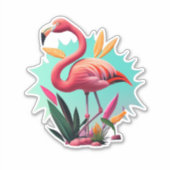 Flamingo Stickers for Everyお祝い シール (正面)