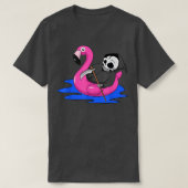 Flamingo Summer Funny Grim Reaper Angel Of Death H Tシャツ (デザイン正面)