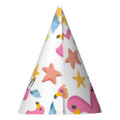 Flamingo summer party パーティーハット (裏面)