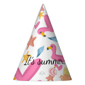 Flamingo summer party パーティーハット (左)