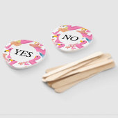 Flamingo summer party Yes No game ハンドファン (組立なし)