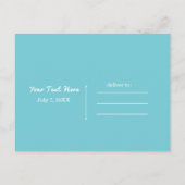 Flamingo Summer POOLパーティービーチ日付の保存 案内ポストカード (裏面)