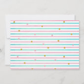 Flamingo Summer Tropical Birthday Photo 招待状 (裏面)