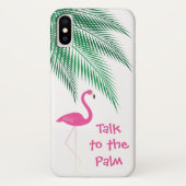 Flamingo Talk to the Palm iPhone Case Case-Mate iPhoneケース (裏面)