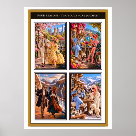 Flamingo & Tiger — Four Seasons, One Journey Poste ポスター (正面)