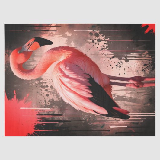 Flamingo Tissue/Decoupage Paper 薄葉紙 (正面)