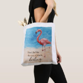 Flamingo tote bag トートバッグ (クローズアップ)