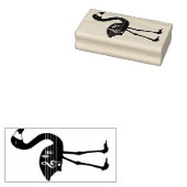 Flamingo Trebleクレフ、 音符記号スタンプ（右向き） ラバースタンプ (押印)