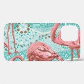 Flamingo Tropical:ヴィンテージフローラ壁紙 Case-Mate iPhoneケース (裏面 (横))