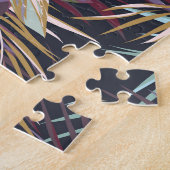 Flamingo Tropical:夏の継ぎ目のないパターン ジグソーパズル (側面)