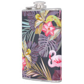 Flamingo Tropical:夏の継ぎ目のないパターン フラスク (左)