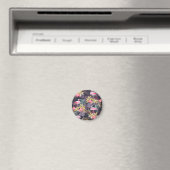 Flamingo Tropical：夏の継ぎ目のないパターン マグネット (インサイチュ (食洗機))