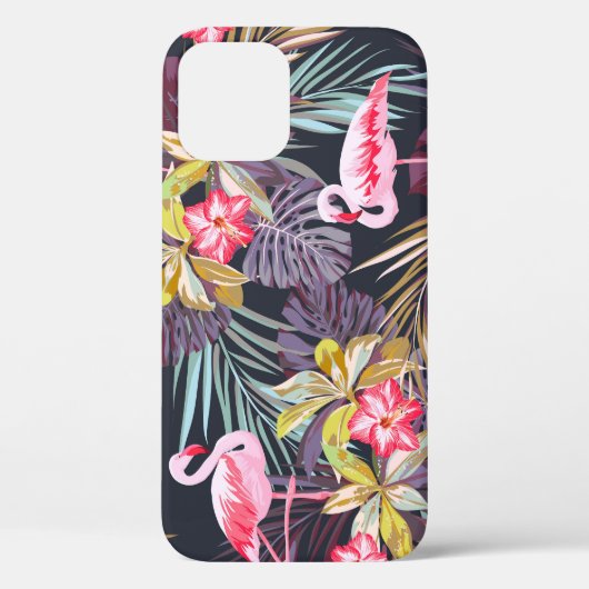 Flamingo Tropical：夏の継ぎ目のないパターン Case-Mate iPhoneケース (裏面)
