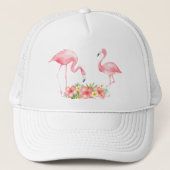 Flamingo Tropical Baseball Cap キャップ (正面)