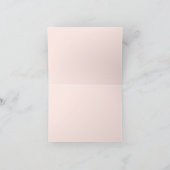 Flamingo Tropical Christmas Pink Folded Blank シーズンカード (内部)