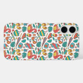 Flamingo Tropical Summer Pattern  Case-Mate iPhoneケース (裏面 (横))