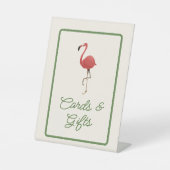 Flamingo Tropics Coastal Beach Cards and Gifts 台座サイン (正面)