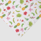 Flamingo Tropics Coastal Beach Summer Theme 薄葉紙 (詳細)