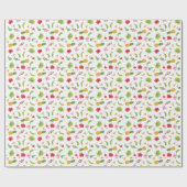 Flamingo Tropics Fun Coastal Beach Theme ラッピングペーパー (フラット)