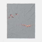 Flamingo Wall Art フリースブランケット (正面)