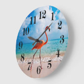 Flamingo Wall Clock ラージ壁時計 (傾斜)