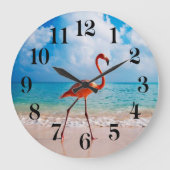 Flamingo Wall Clock ラージ壁時計 (正面)