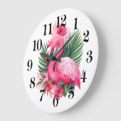Flamingo Wall Clock ラージ壁時計 (傾斜)