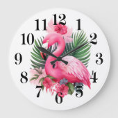 Flamingo Wall Clock ラージ壁時計 (正面)