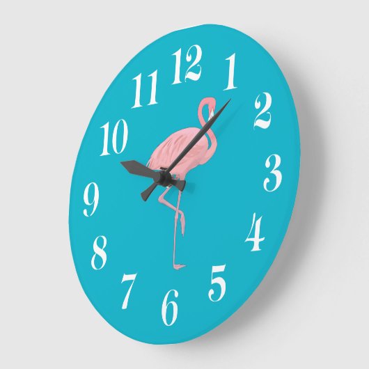 Flamingo Wall Clock ラージ壁時計 (傾斜)